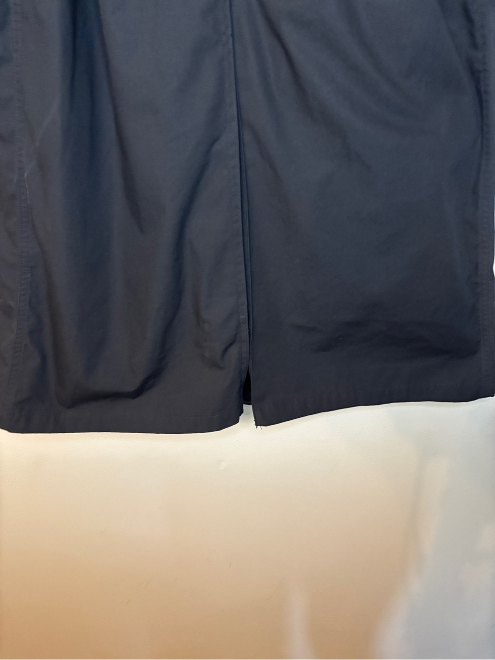 AMERICAN APPAREL Classic Men's Black Trench Coat - Belted Double-Breasted - Picture 10 of 16
